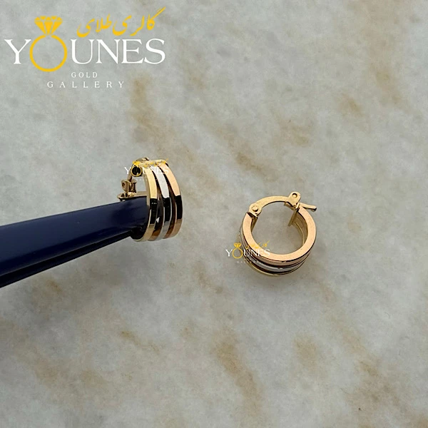 گوشواره طلا سه حلقه